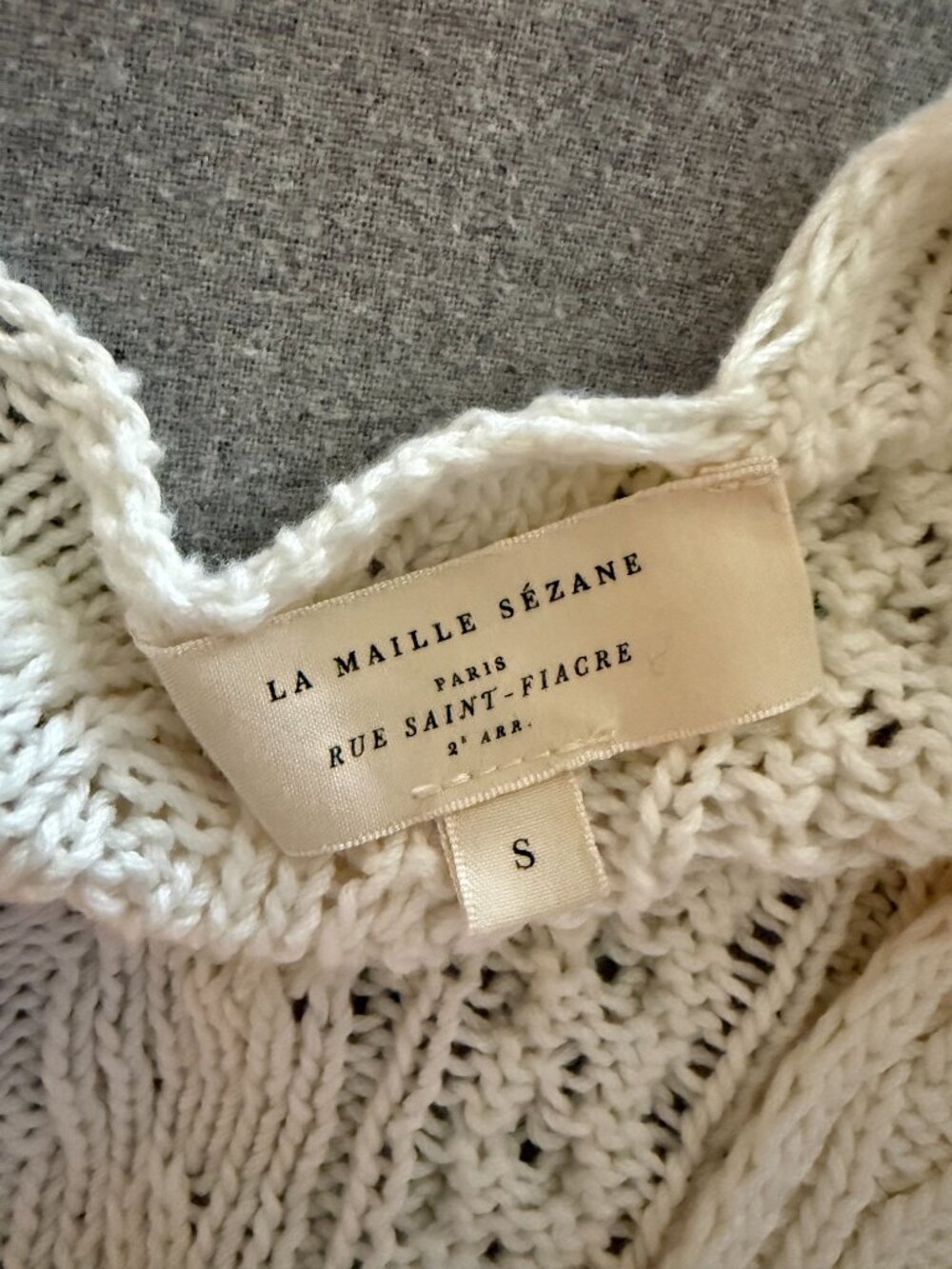 Sezane Beryl Cardigan - Ecru - Size Small - Excellent Condition! - Picture 4 of 10